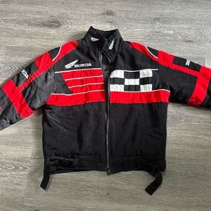 Vintage kids size 7/8 zipper missing 
Honda Rider Intersport Motorcycle Racing